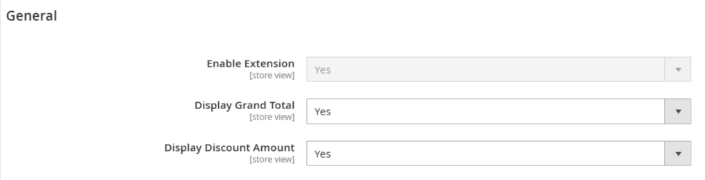 MiniCart Coupon Configuration
