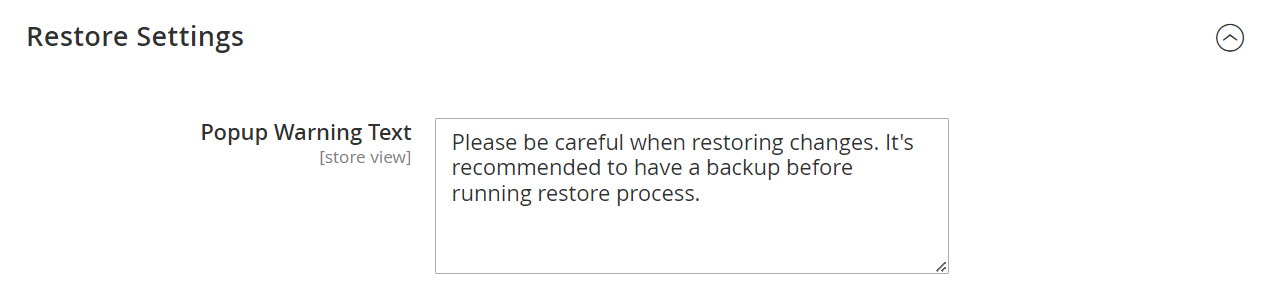Restore Settings Image