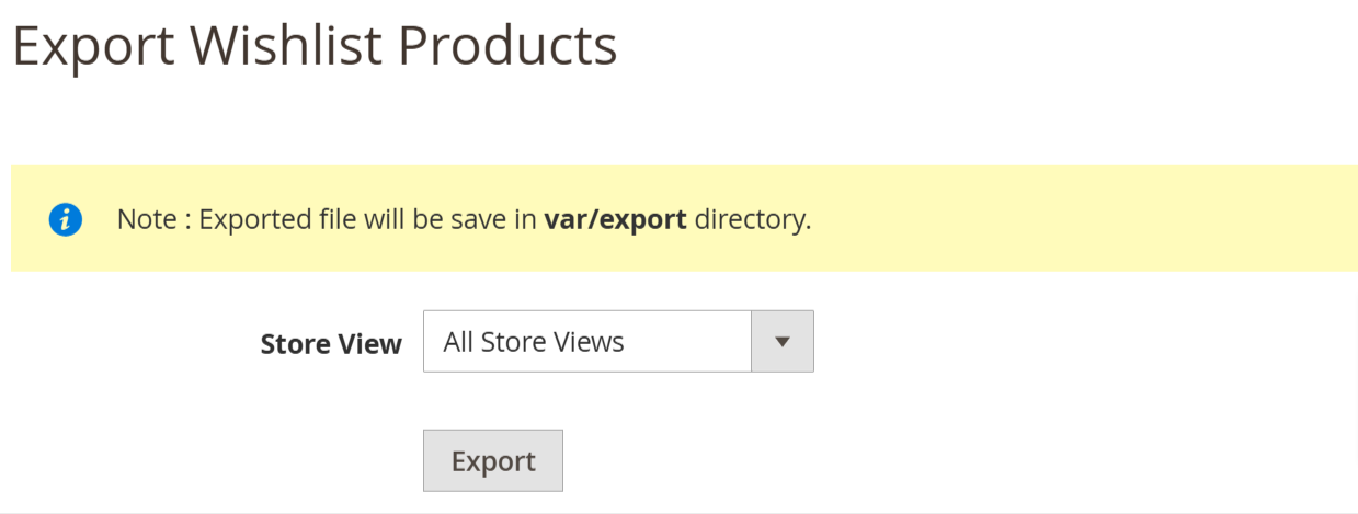 Import Export Wishlist