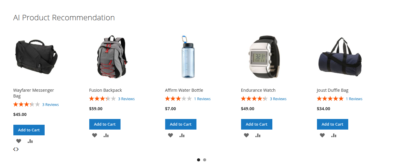 AI Product Recommendation Configuration Fields