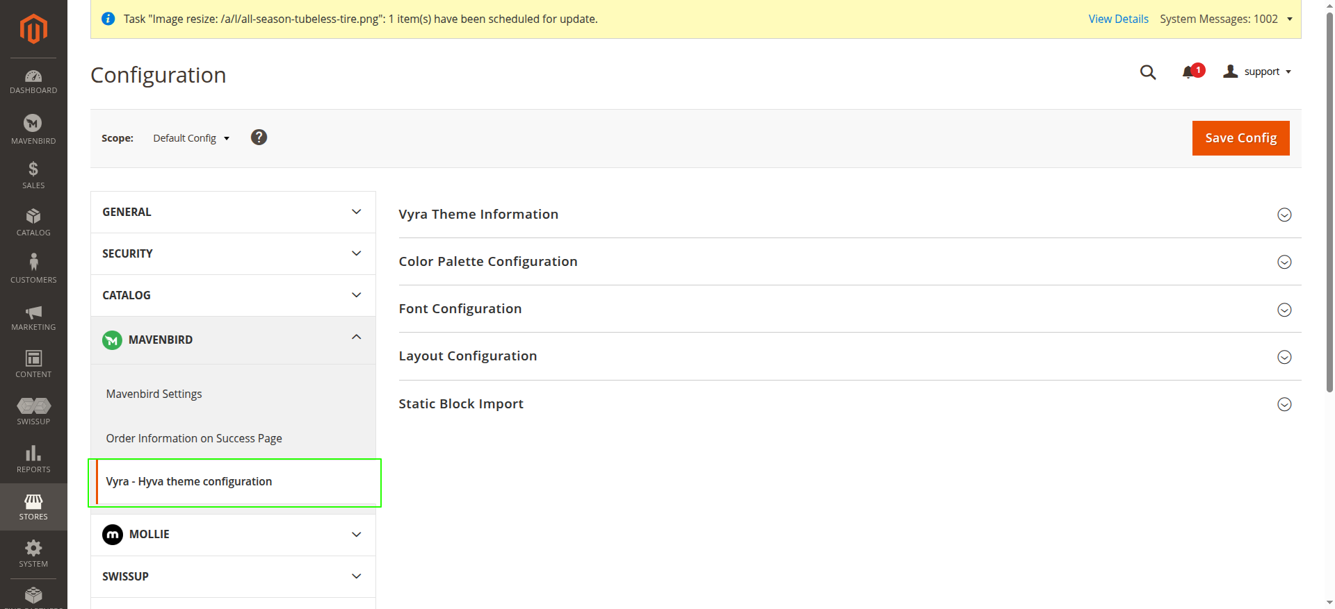Theme Configuration