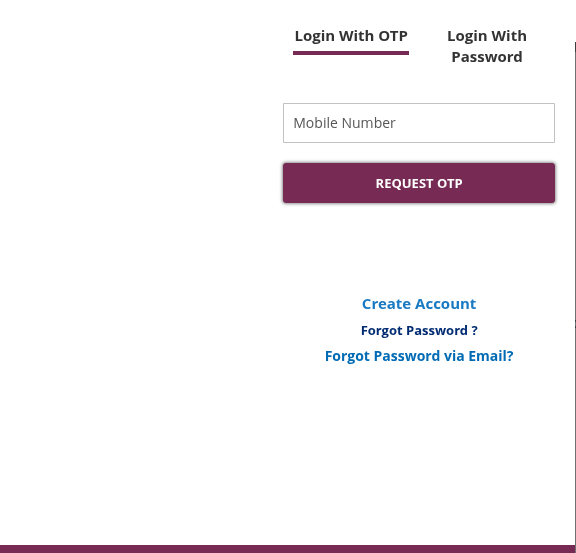 Login With OTP Screenshot