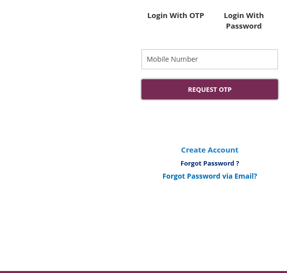 Forgot Password Screenshot