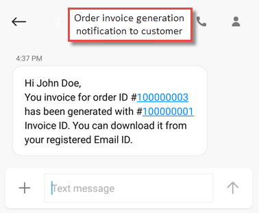 SMS Notification Configuration