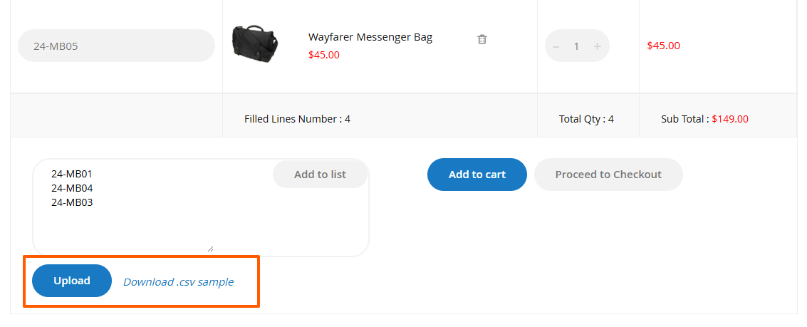 Wholesale Fast Order Configuration