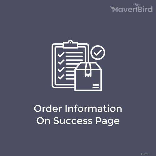 Order Information On Success Page Extension