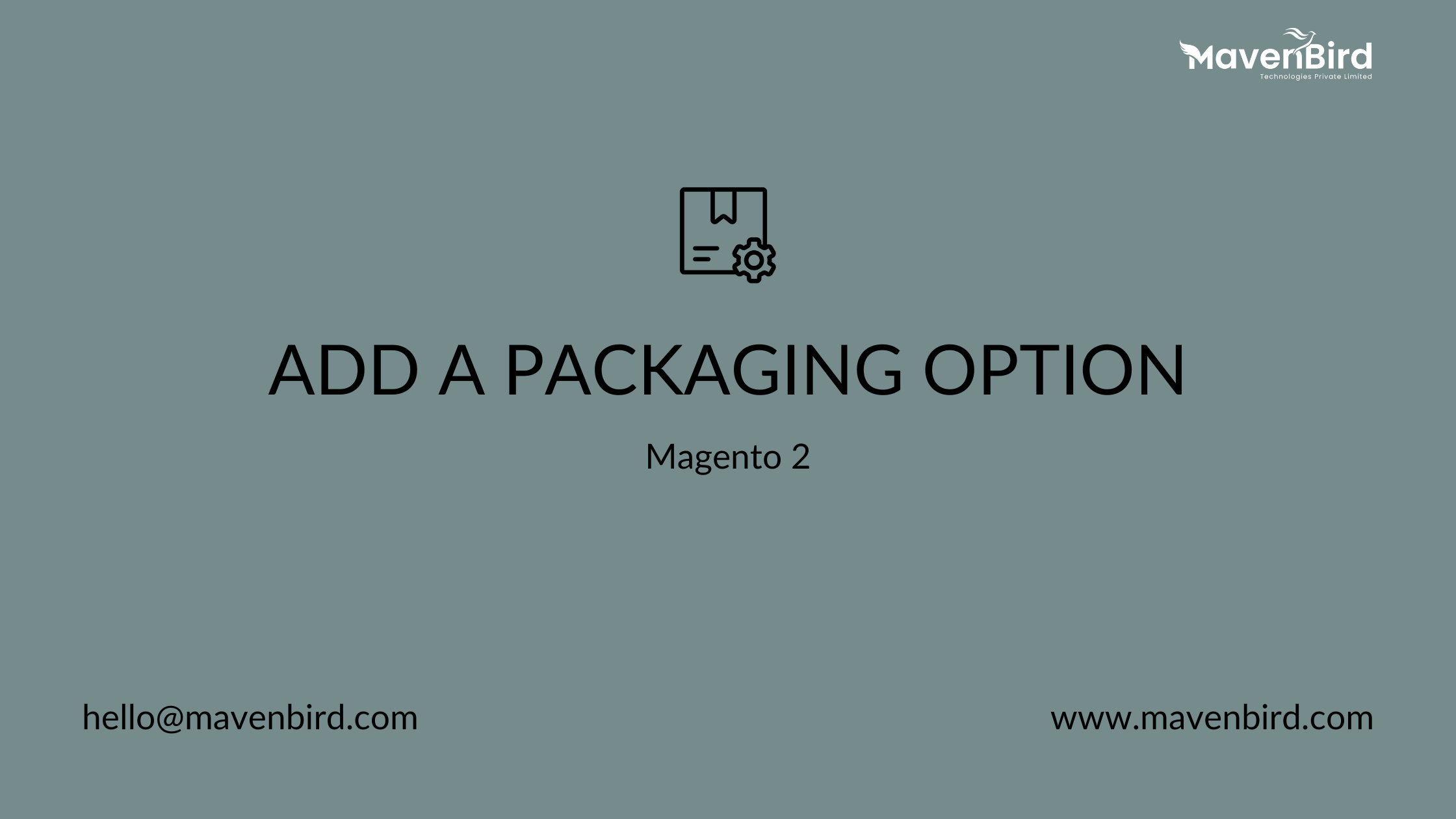 Add a Packaging option in Magento 2