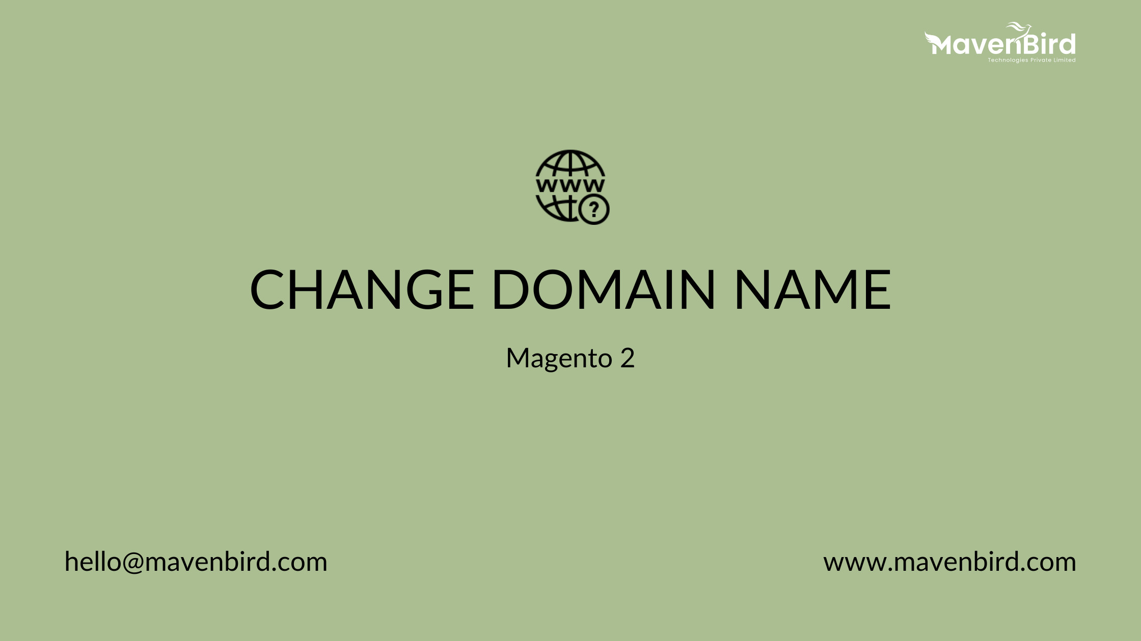 Magento 2 Change Domain Name