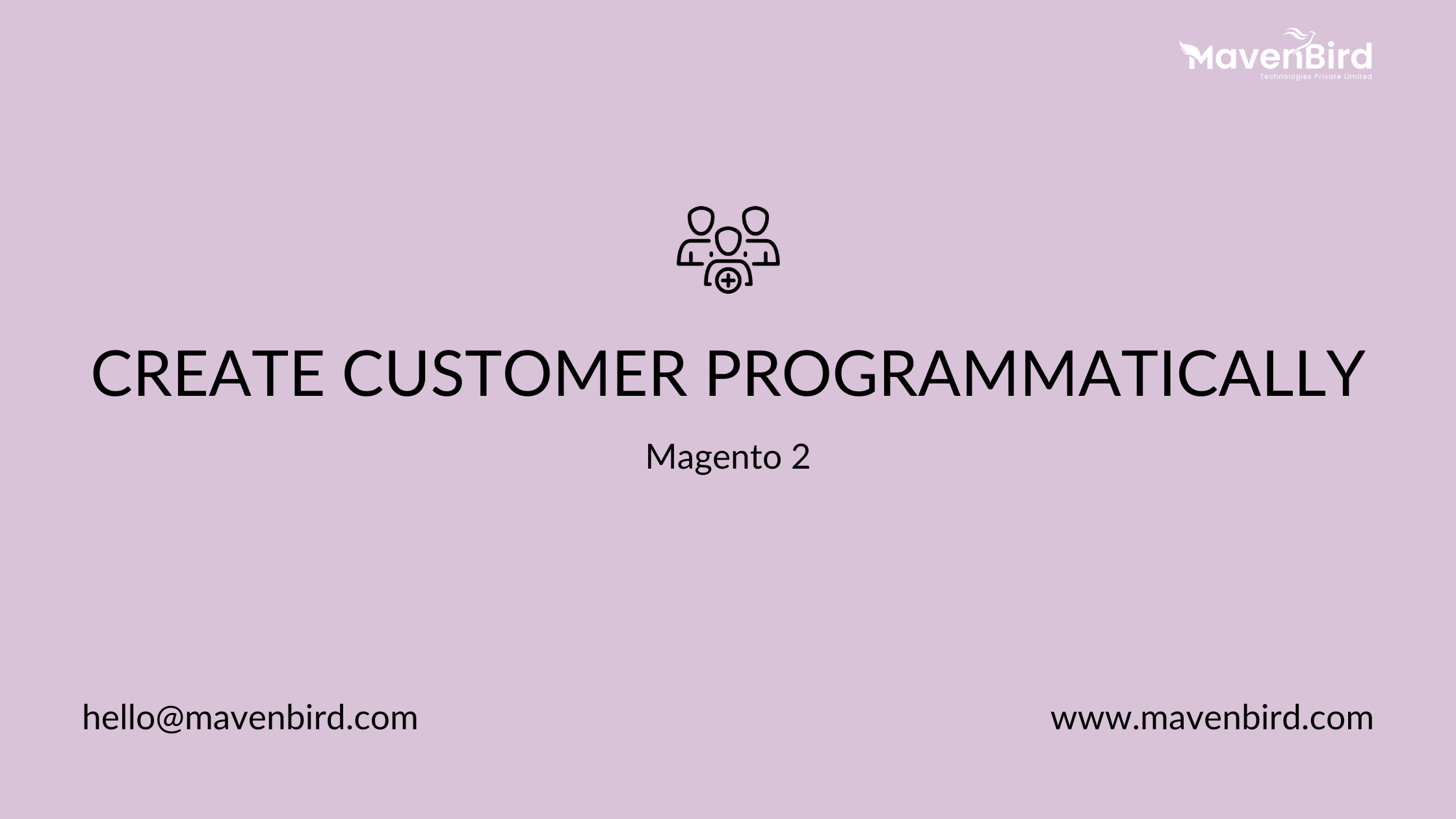 Magento 2 Create Customer Programmatically