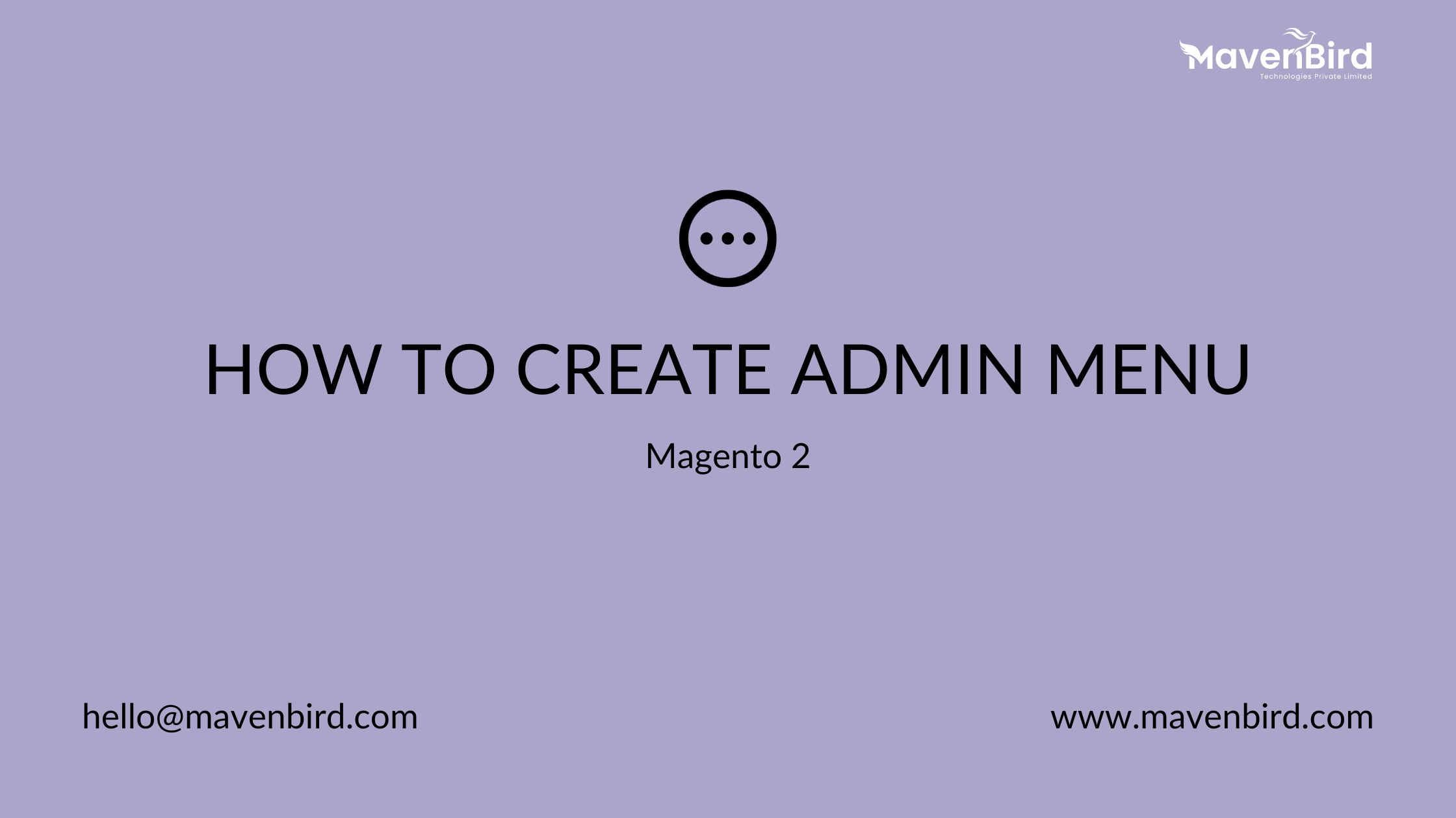 How To Create Admin Menu In Magento 2