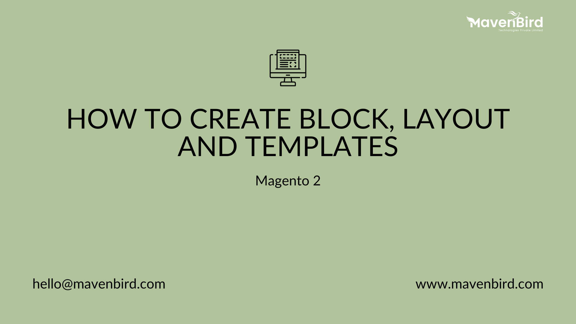How to Create Magento 2 Block, Layout and Templates