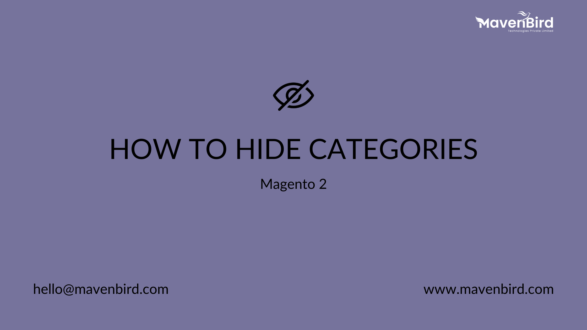 How to Hide Categories in Magento 2