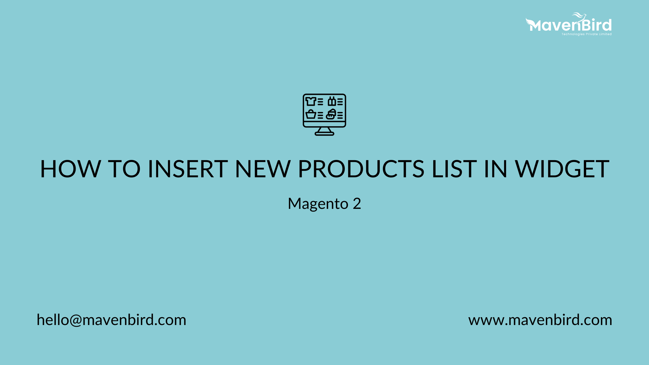 How to Insert New Products List in Widget in Magento 2