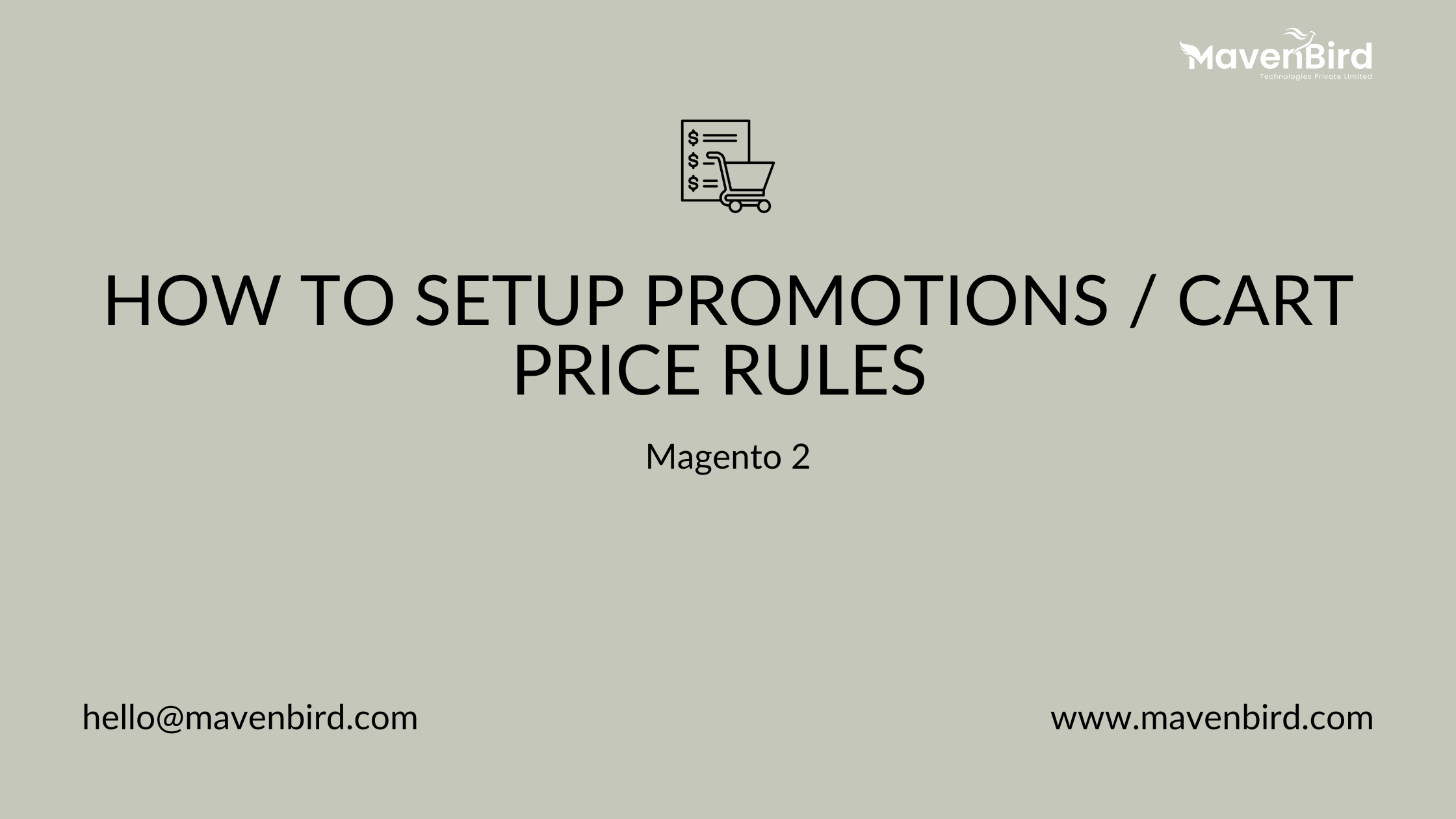 How to Setup Promotions / Cart Price Rules in Magento 2