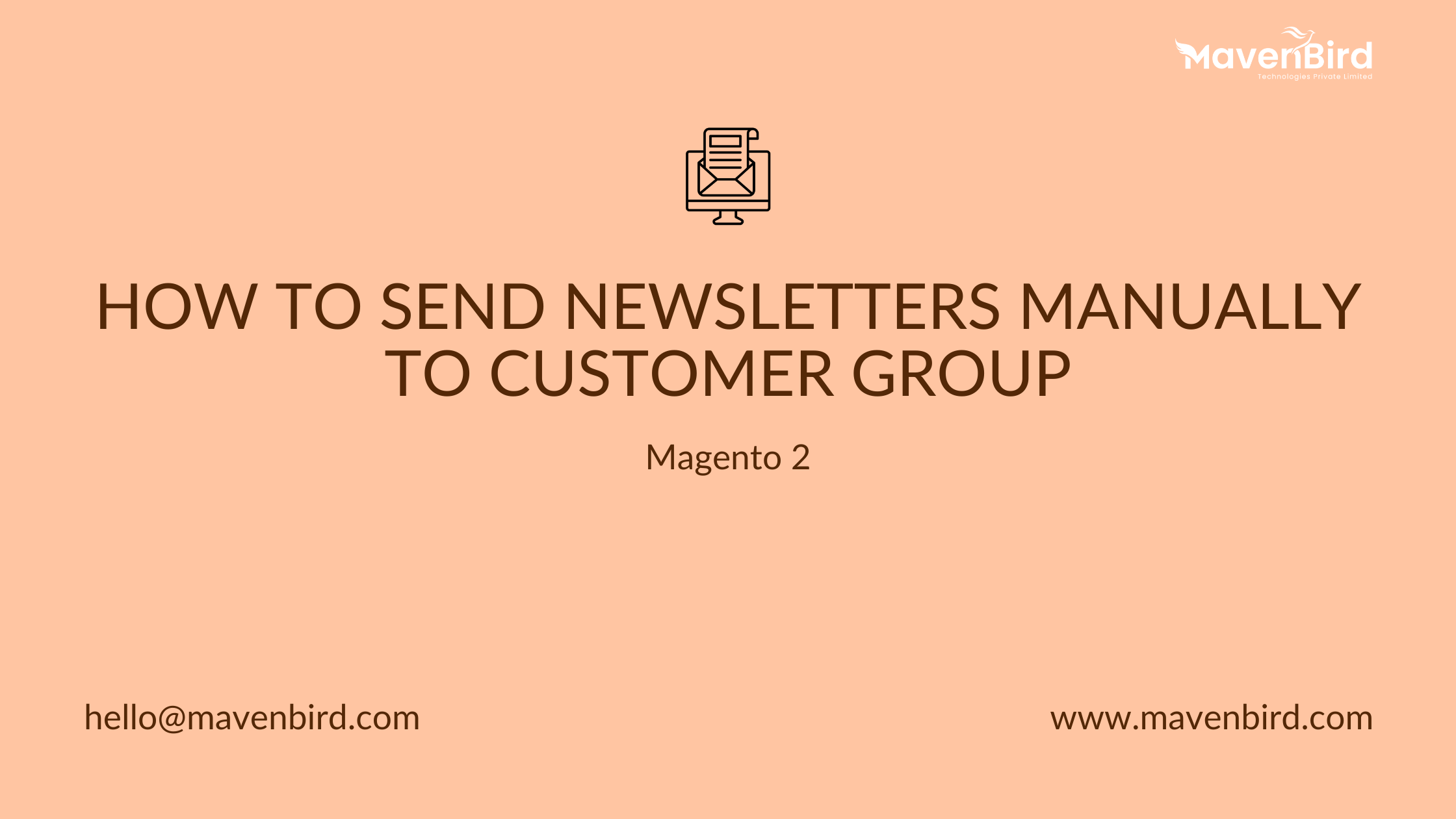 How to send Newsletters Manually to customer group in Magento 2