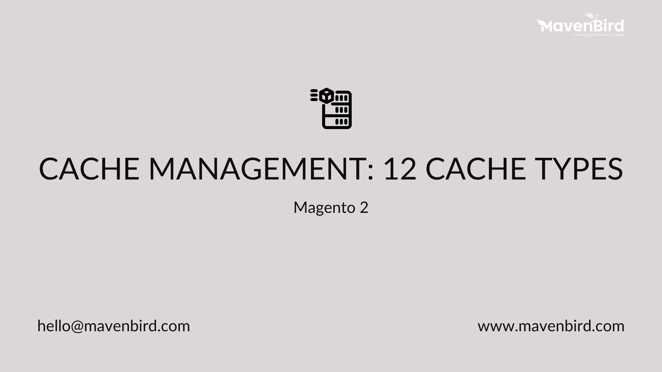 Magento 2 Cache Management: 12 Cache Types