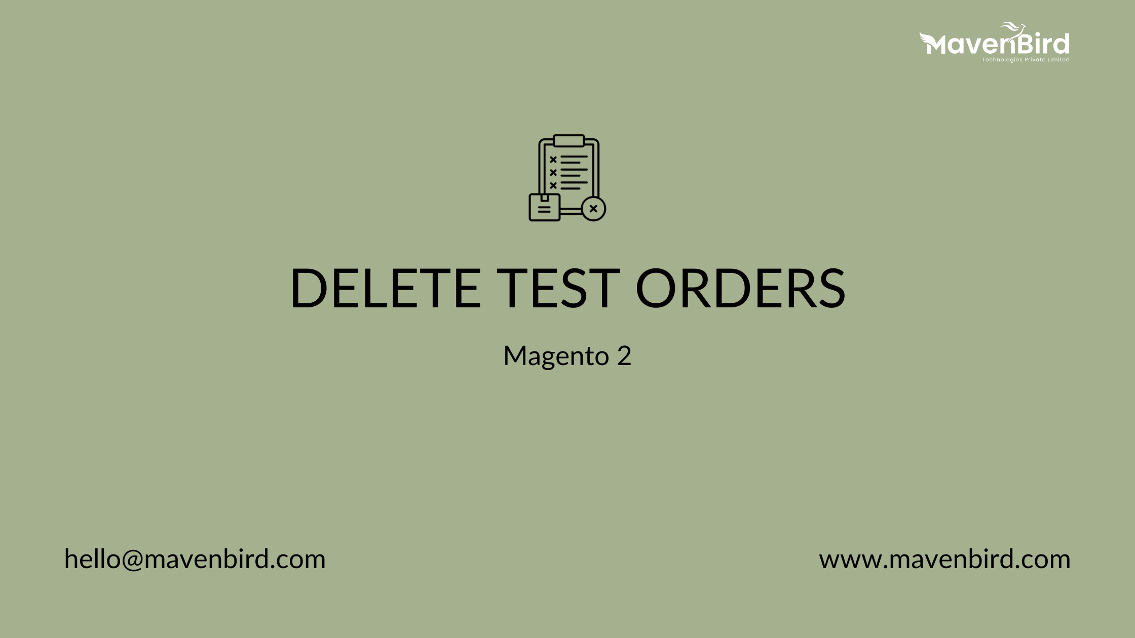 Magento 2 Delete test orders