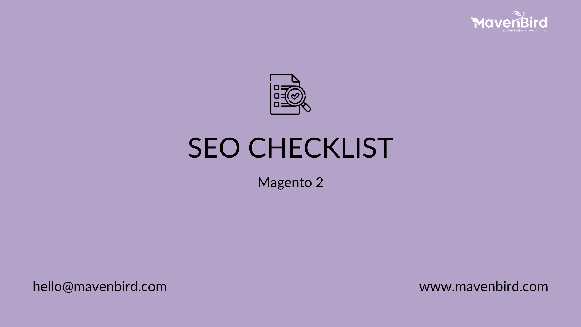 Magento 2 SEO Checklist
