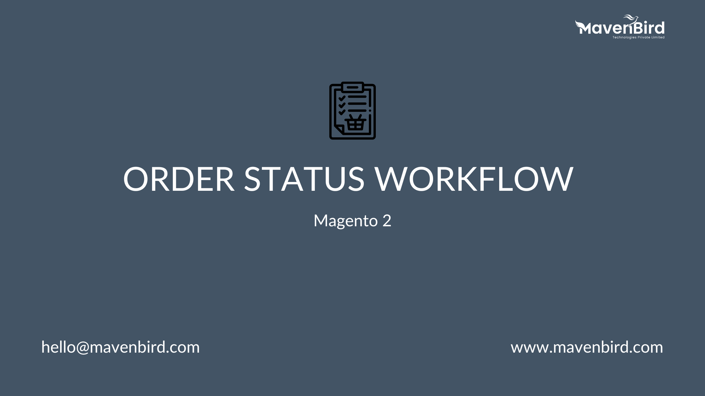 Order Status Workflow in Magento 2