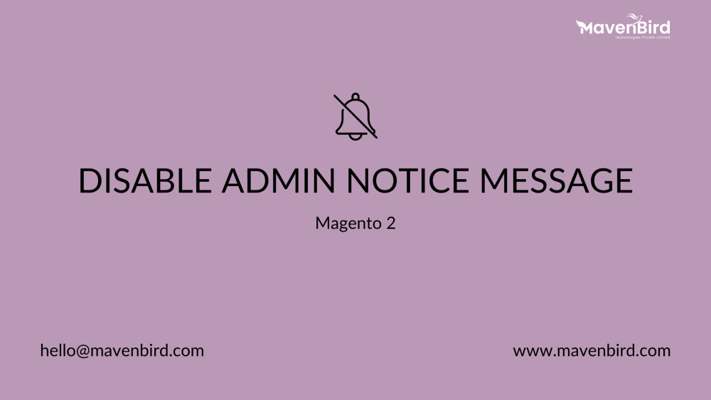 Magento 2 Disable Admin Notice Message