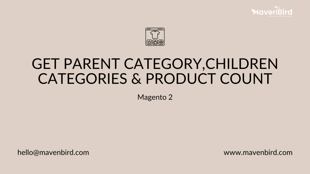 Get parent category, children categories & product count