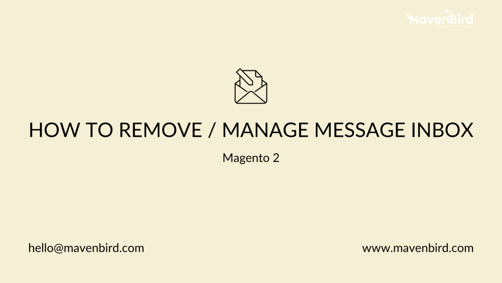 How to remove or manage message inbox in Magento 2
