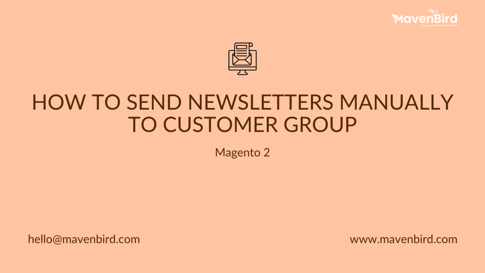 How to send Newsletters Manually to customer group in Magento 2