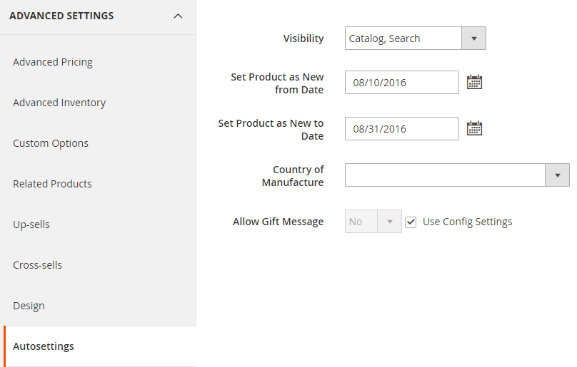 Configure Date Range