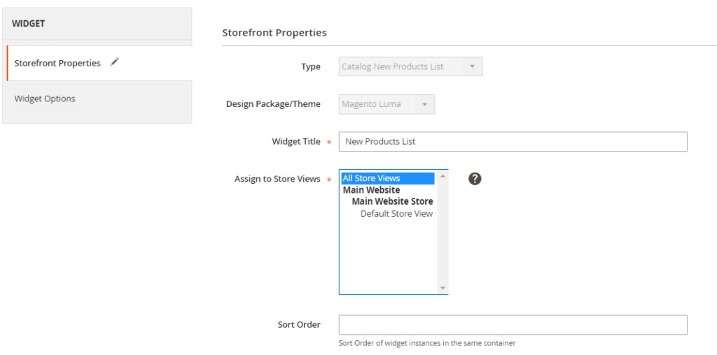 Storefornt Properties