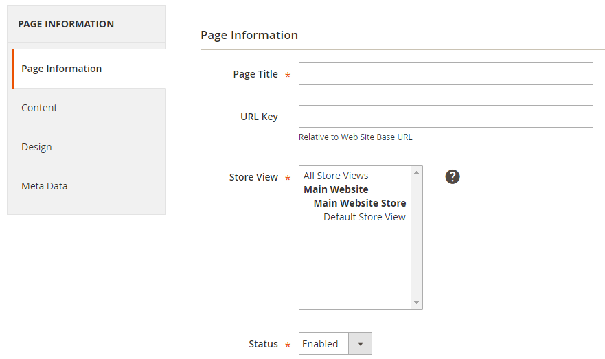 Page Information