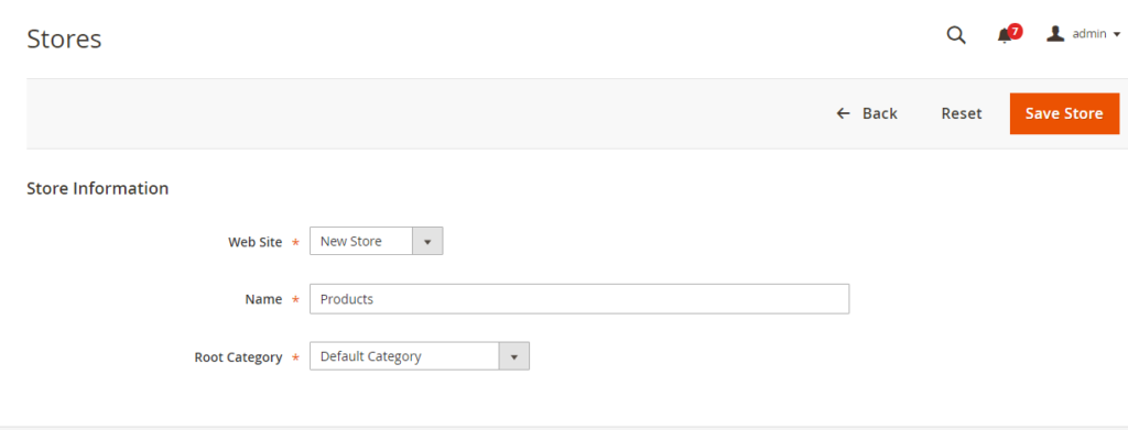 Admin sidebar