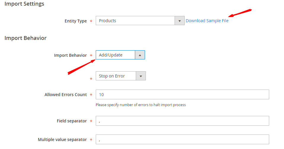 Download Sample CSV