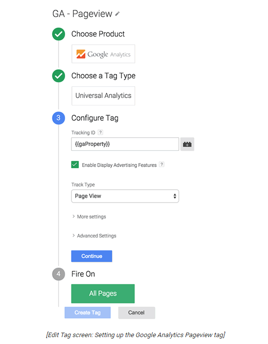 Install Google Analytics Universal