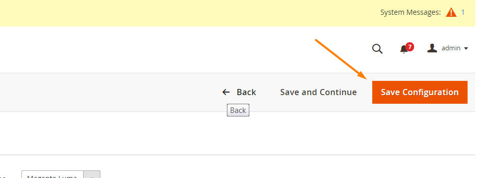 Complete, Click Save Configuration