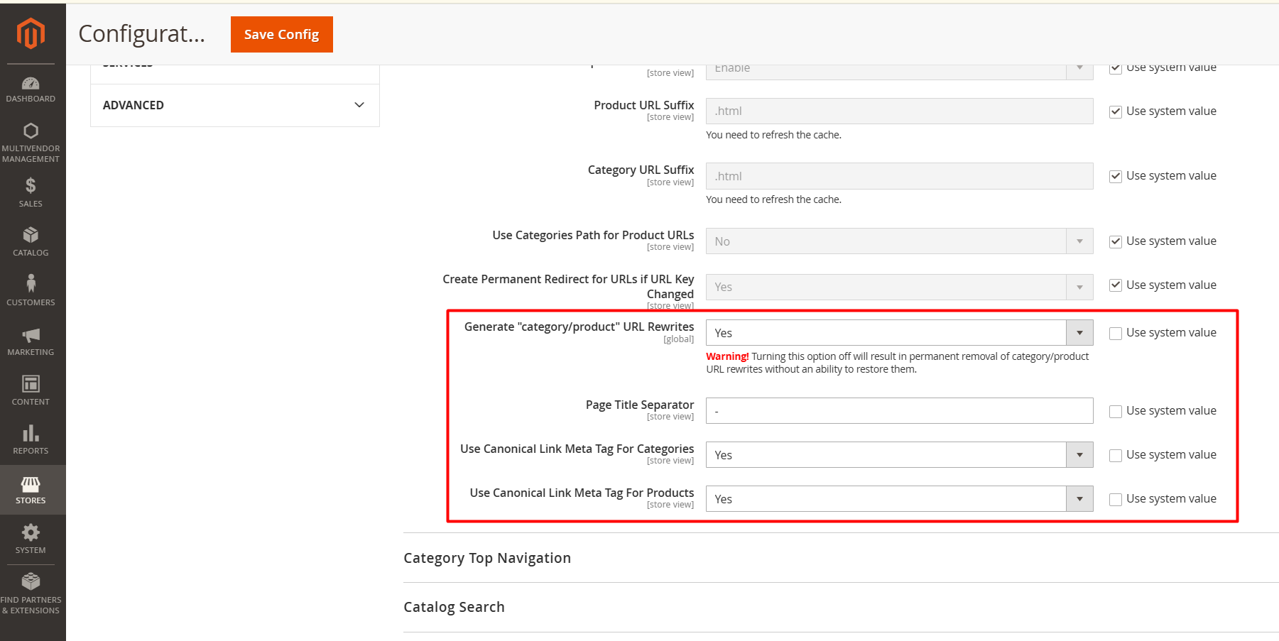 Magento 2 Search-Friendly URLs