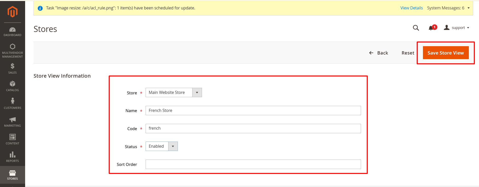 Create Store View in Magento 2