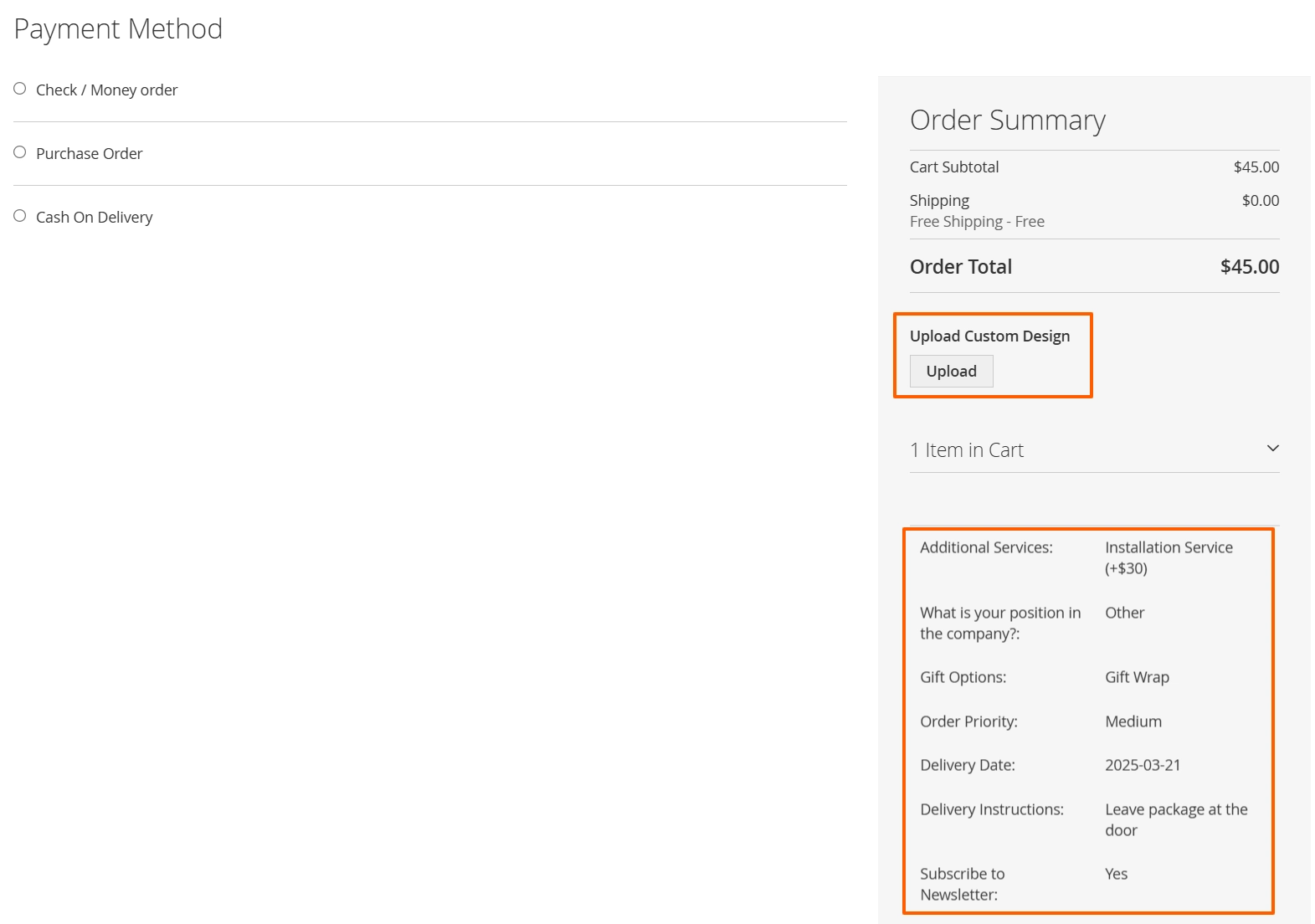 Magento 2 Order Attribute Admin Example