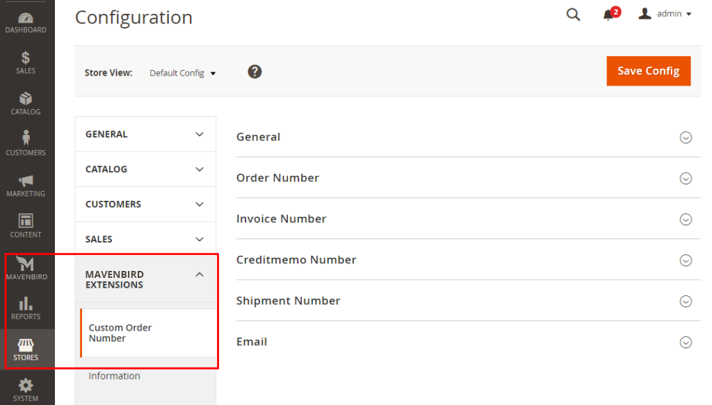 configure this extension