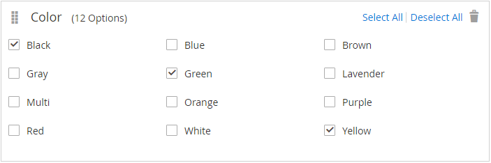 Enter the Attribute Values