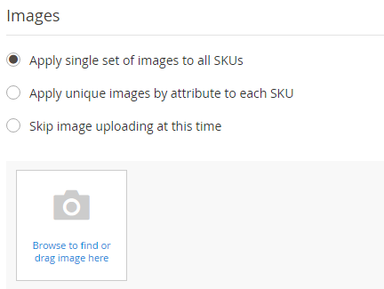 Configure the Images, Price and Quantity