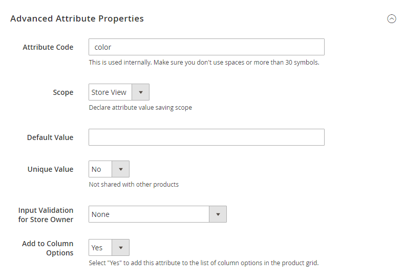 Complete the Advanced Properties (Optional)