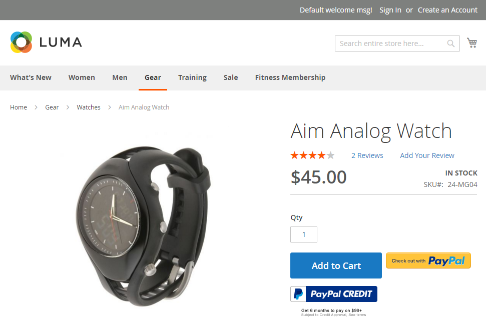 Configure Stock