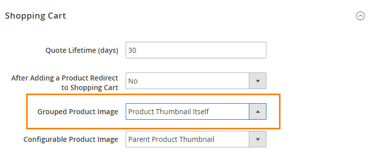 Configure the Shopping Cart Thumbnails (Optional)