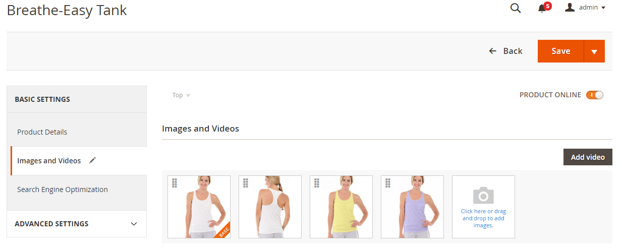 upload images