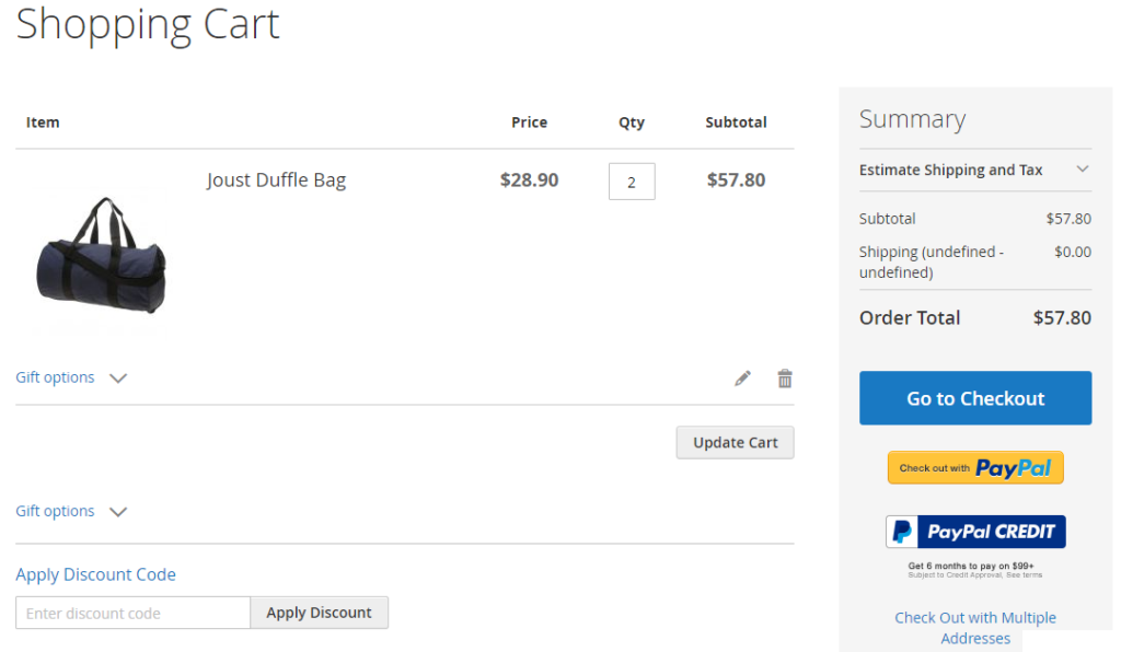 Shopping Cart