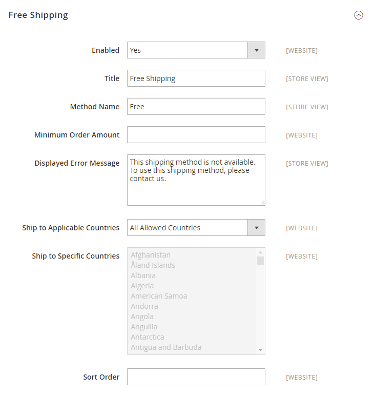 Free Shipping