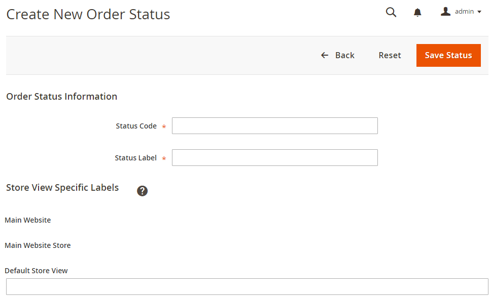 New Oeder Status