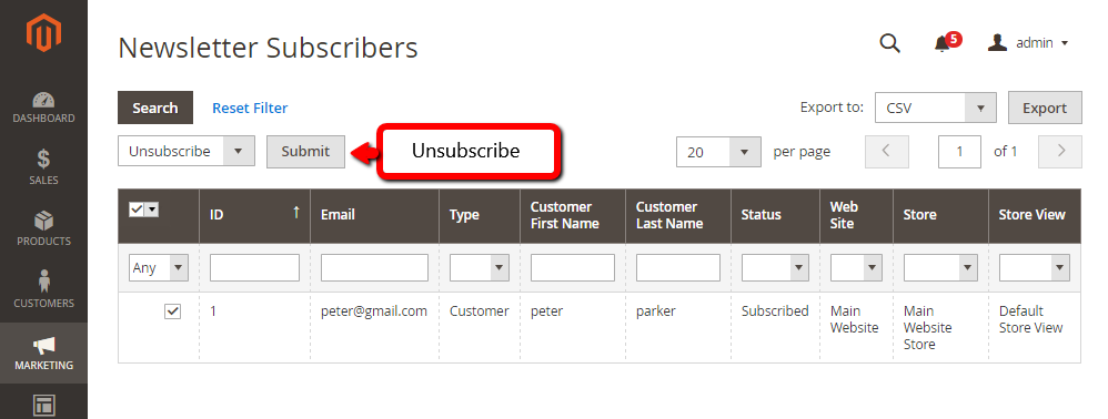 Cancel Subscription