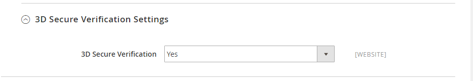 3D Verification Settings