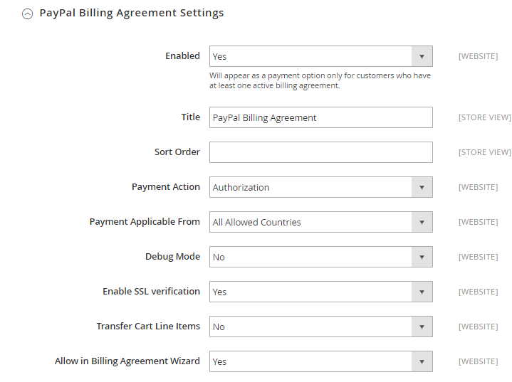Advanced Settings